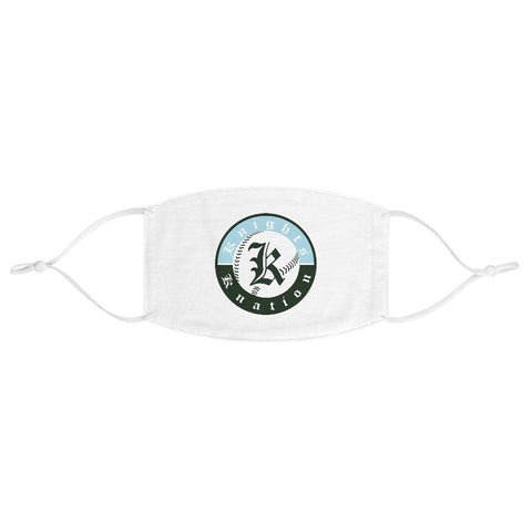 Knights Knation Fabric Face Mask- White