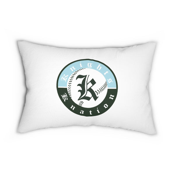 Knights Knation Spun Polyester Lumbar Pillow- White-Property