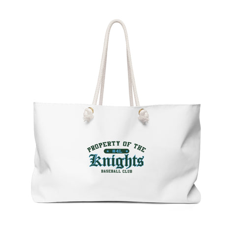 Knights Knation Weekender Bag- White-K Logo