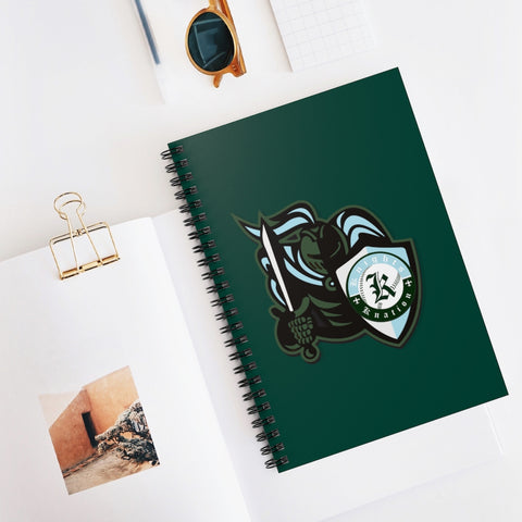 Knights Knation Spiral Notebook- Green
