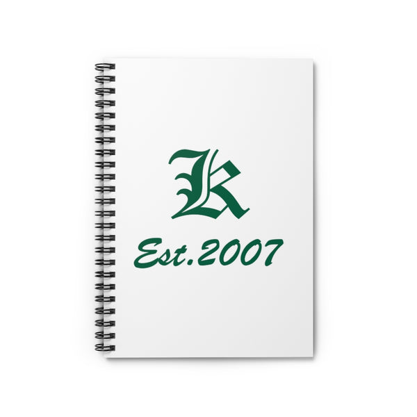 Knights Knation Spiral Notebook - White-K Logo