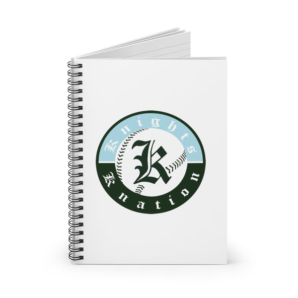 Knights Knation Spiral Notebook - White